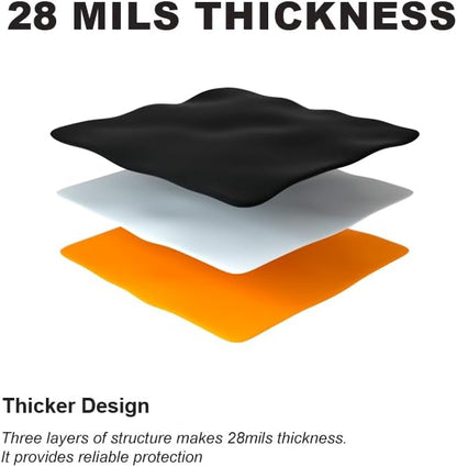 Heavy Latex Chemical Resistant Gloves - Reusable Long Rubber Dishwashing Gloves with Forearm Protection for Men - Waterproof, Industrial Safety Gear, Acid & Alkali Resistant, Oil-Proof，22“XL,1 Pair