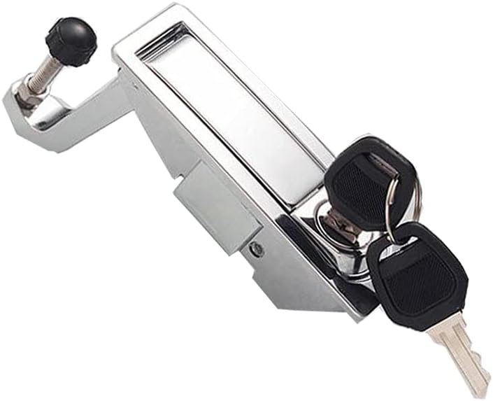 WJSKDQ 2PCS Compression Latch Lock Trigger Latch Lock Zinc Alloy Adjustable Lever Hand Operated Compression Latch Flush Silvers