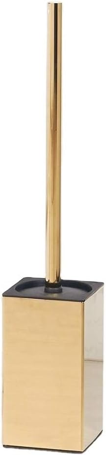 Toilet Brush Holder Stainless Steel 304 Standing Gold Square Toilet Brush Holder for Bathroom Storage and Organization (Gold)