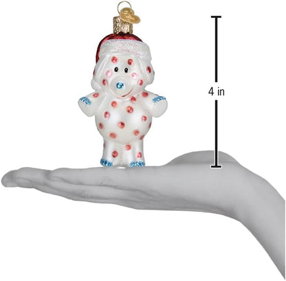 Old World Christmas Spotted Elephant Glass Hanging Ornament