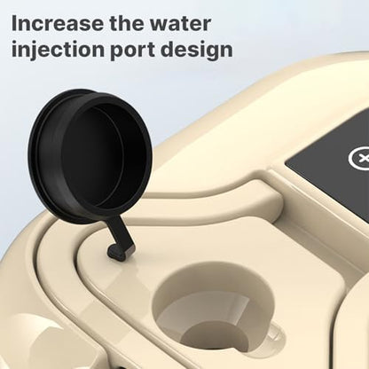 Irishom Handheld Multi-surface Steam Cleaner with 6pcs Accessories, Touch Screen 6 Levels Adjustable 105℃/221℉ Deep Cleaning Steamer with Portable Handle 1200ml/40.5oz Water Tank