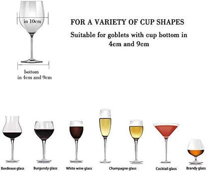 Wine Glass Rack Under Cabinet - Stemware Holder Metal Wine Glass Organizer Glasses Storage Hanger for Bar Kitchen Gold 4 Rows