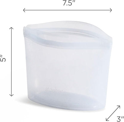 Stasher Premium Silicone Reusable Food Storage Bowl, Deep Ocean, Microwave, Sous Vide, Dishwasher, Oven and Freezer Safe, BPA Free, Leak-free, Eco-friendly, 2-Cup Bowl