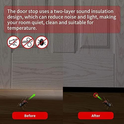 Weather Stripping Door Seal, 39' Length Cuttable, Strong Adhesive Door Sweep for Exterior and Interior Doors (White)