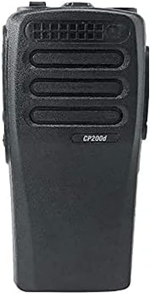 Amasu Black 16 Channel Replacement Housing Case Compatible with CP200D with Buttons Channel PTT Button