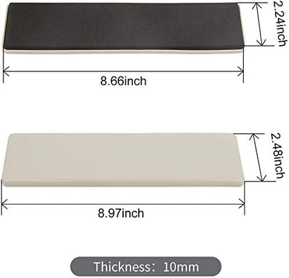 Ezprotekt 4 Pcs Rectangle Reusable Furniture Movers Sliders for Carpet, 9" x 2.5" Rectangle Furniture Moving Pads Carpet Sliders for Heavy Sofa Bed Fridge, Move Items Easily and Quickly (Beige)