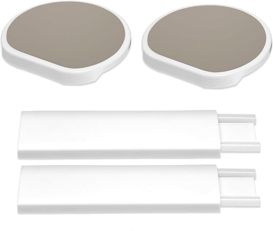 Expansion Pack - Greige - 2 Straight Tracks and 2 Trays. Does not Work Without the Lazy Susan Revolution Full Set (Sold Separately).