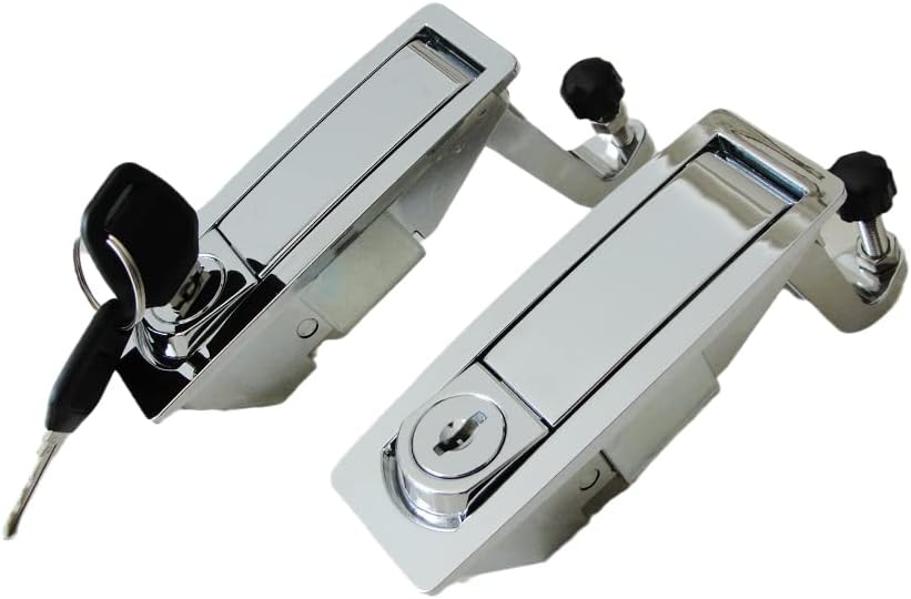 4Pcs Compression Latch Lock Trigger Latch Lock Zinc Alloy Adjustable Lever Hand Operated Compression Latches Flush Mount Silver