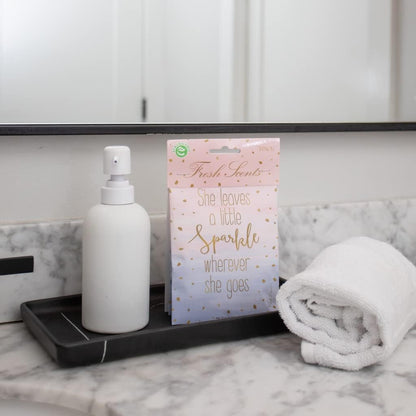 Willowbrook | Fresh Scents Scented Sachet Packet | Little Sparkle | Air Freshener Bags for Drawers, Closets, Cars | 6 Pack | Long Lasting Home Fragrance