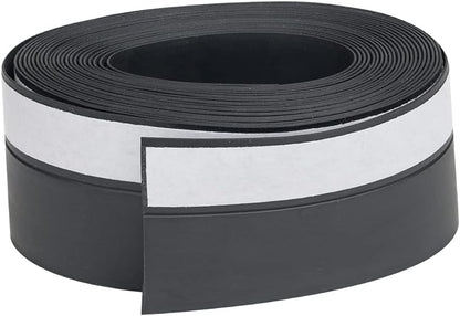Black Weather Stripping for Window Doors Self Adhesive Weatherstrips 16 Feet Door Sweep – Wind, Dust, Draft & Insect Proof – Insulation - Rubber Door Strips to Seal Door