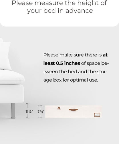 StorageWorks 117L Under Bed Storage Containers with Handles and Label Holder, 2 Pack Ultra-thick Fabric Underbed Bins, Closet Organizer for Clothes, Blankets, Sweater