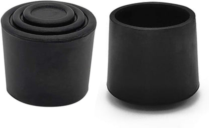 Flyshop Furniture Table Covers Non-Slip Durable Rubber Leg Tips Chair Leg Caps Floor Protector Round Black 4PCS Size 32mm, 1-1/4"