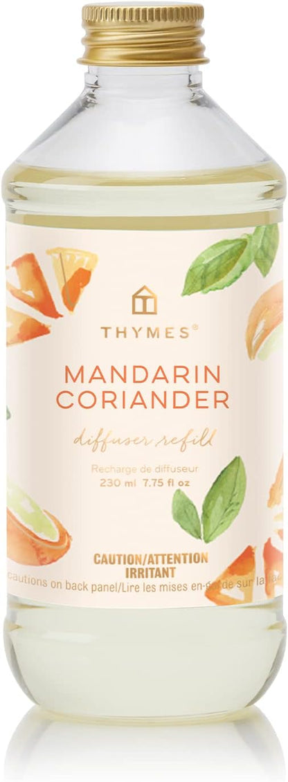 Thymes Mandarin Coriander Reed Diffuser Oil - Room Fragrance Oil - Flameless Home Fragrance7.75 Fl Oz