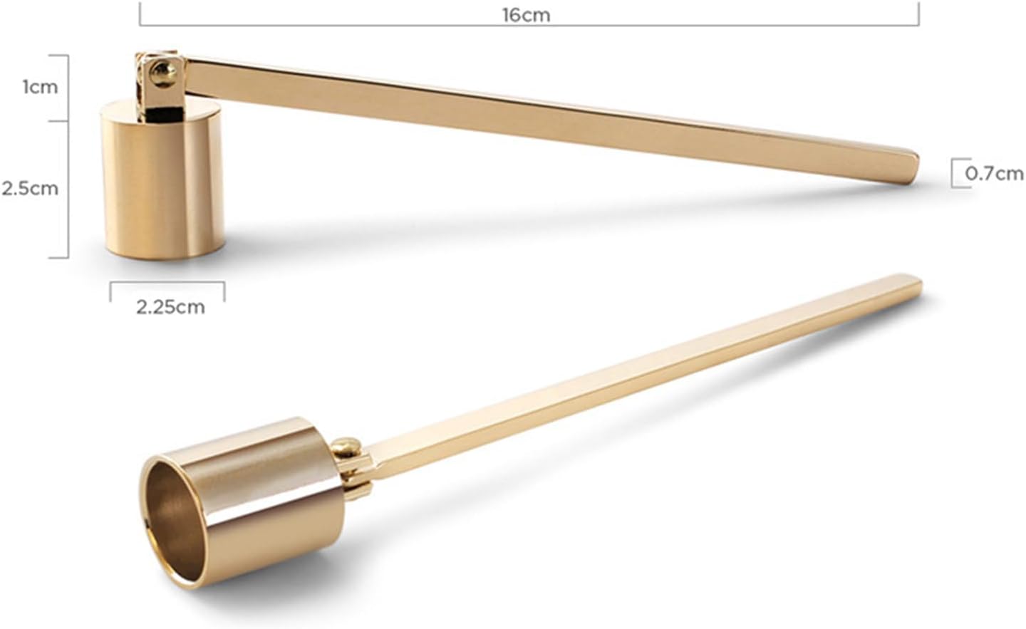 Candle Snuffer, Candlesnuffers Wick Snuffer Candle Extinguisher Accessory for Candle Lover, Bronze