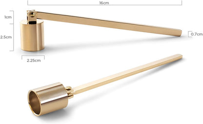 Candle Snuffer, Candlesnuffers Wick Snuffer Candle Extinguisher Accessory for Candle Lover, Bronze
