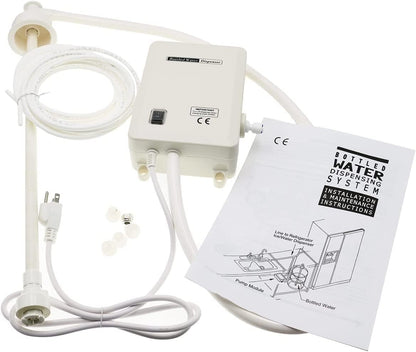 Drinking Water Dispenser Pump System Bottle Water Dispenser 5 Gallon 40PSI for Refrigerator Ice Maker Faucet Coffee/Tea Maker Single Inlet