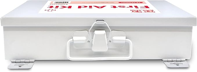 Ever Ready First Aid 107 Piece 25 Person First Aid Kit with Metal Case, OSHA Compliant