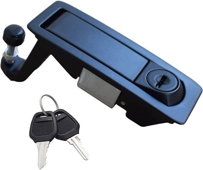 WJSKDQ 2PCS Compression Latch Lock Powder Coated Zinc Alloy Adjustable Lever Hand Operated Flush Lever Marine Applicable Door Thickness: 0.04"-0.94" Grip Range