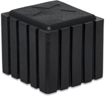 Flyshop Anti-Skid Non-Marking Synthetic Rubber Patio Chair Table Leg Caps Square Furniture Covers 20pcs, Black, 30 mm x 30 mm, 1-3/16" x 1-3/16"