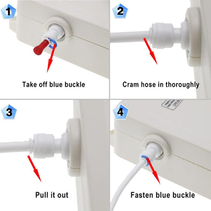 Bottle Water Dispenser Pump System, 20ft 110V AC US Plug High Flow Bottled Water Dispensering with Dual Inlet for Home Kitchen Coffee Tea Machines Water Dispenser Ice-Maker Refrigerator