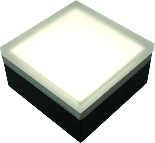 LUMENGY Paver Light 4×4 Inch (3.93 inch X 3.93 inch), Glare-Free 5000K Brick Lighting for Paver Driveways, Pathways, Patios & Garden, 12V Waterproof & Drive-Over Rated