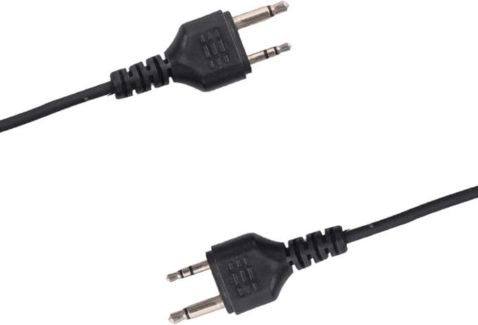 Caroo Walkie Talkie Headset Earpiece with PTT Mic for Midland GXT1000VP4 LXT500VP3 GXT1050VP4 GXT1000XB Two Way Radio 2 pin D Shape,10 Pack