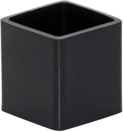 16 Pcs Black Square Anti-Slip Rubber Leg Tips Chair Leg Caps Furniture Floor Protectors Chair Table Bar Stool Leg Covers Furniture Leg Cube Feet 1.5 Inch x 1.5 Inch (38 x 38mm)