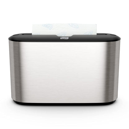 Tork Xpress Stainless Steel Paper Towel Dispenser Compact Design, Fits H2 Hand Towels, Ideal for Home Use Single Unit (302030)