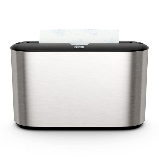 Tork Xpress Stainless Steel Paper Towel Dispenser Compact Design, Fits H2 Hand Towels, Ideal for Home Use Single Unit (302030)