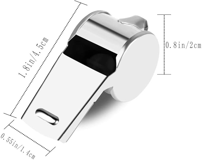 Coach Whistle,35Pack Football Referee Whistle with Lanyard for Emergency Sports Training Referee1 (Silver) (Silver) (Stainless Steel)