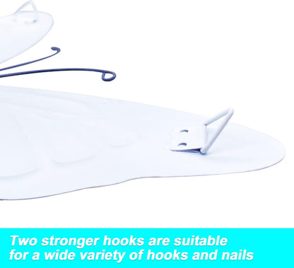 Metal Butterfly Wall Art Outdoor Decor - 4 Pack 9.8in Butterflies Wall Sculpture Hanging Decor for Outdoor and Indoor, Balcony Yard Patio Fence Garden Decorations, Nice Gift for Mom Friend