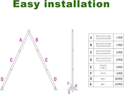 7.87FT Wooden Wedding Arch, Wood Arch for Wedding Ceremony Gorgeous Arbor Backdrop Stand for Garden Parties