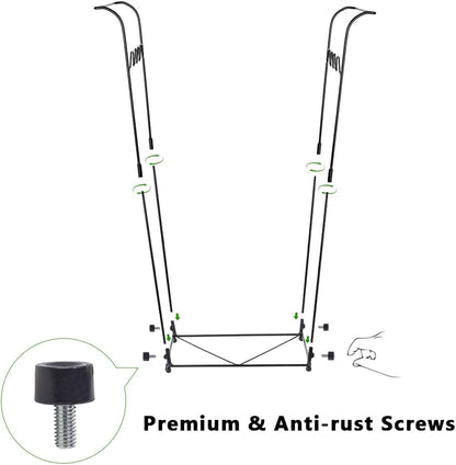 2 Pack Trash Bag Holder, 30-45 Gallon Garbage Bag Holder, Metal Portable Leaf Bag Holder, Multi-use Trash Bag Holder Stand for Indoor, Outdoor, Camping, Parties