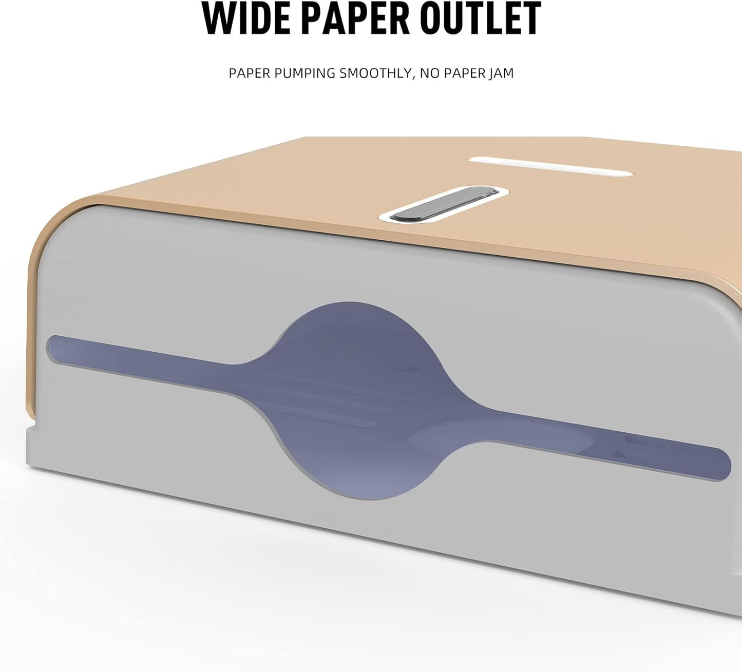 Paper Towel Dispenser Wall Mount, Adhesive No Drilling Multifold Trifold C Fold Commercial Hand Towel Dispenser,Gold