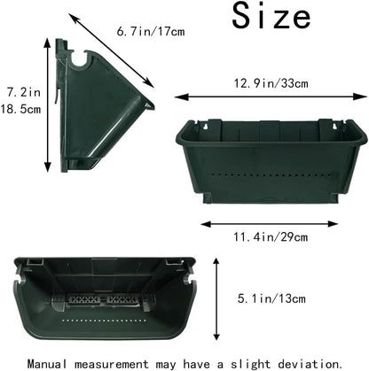 Self-Watering Wall Mounted Planter Set of 4, Indoor and Outdoor Vertical Planter, Stackable Wall Mounted, for Balcony Decoration