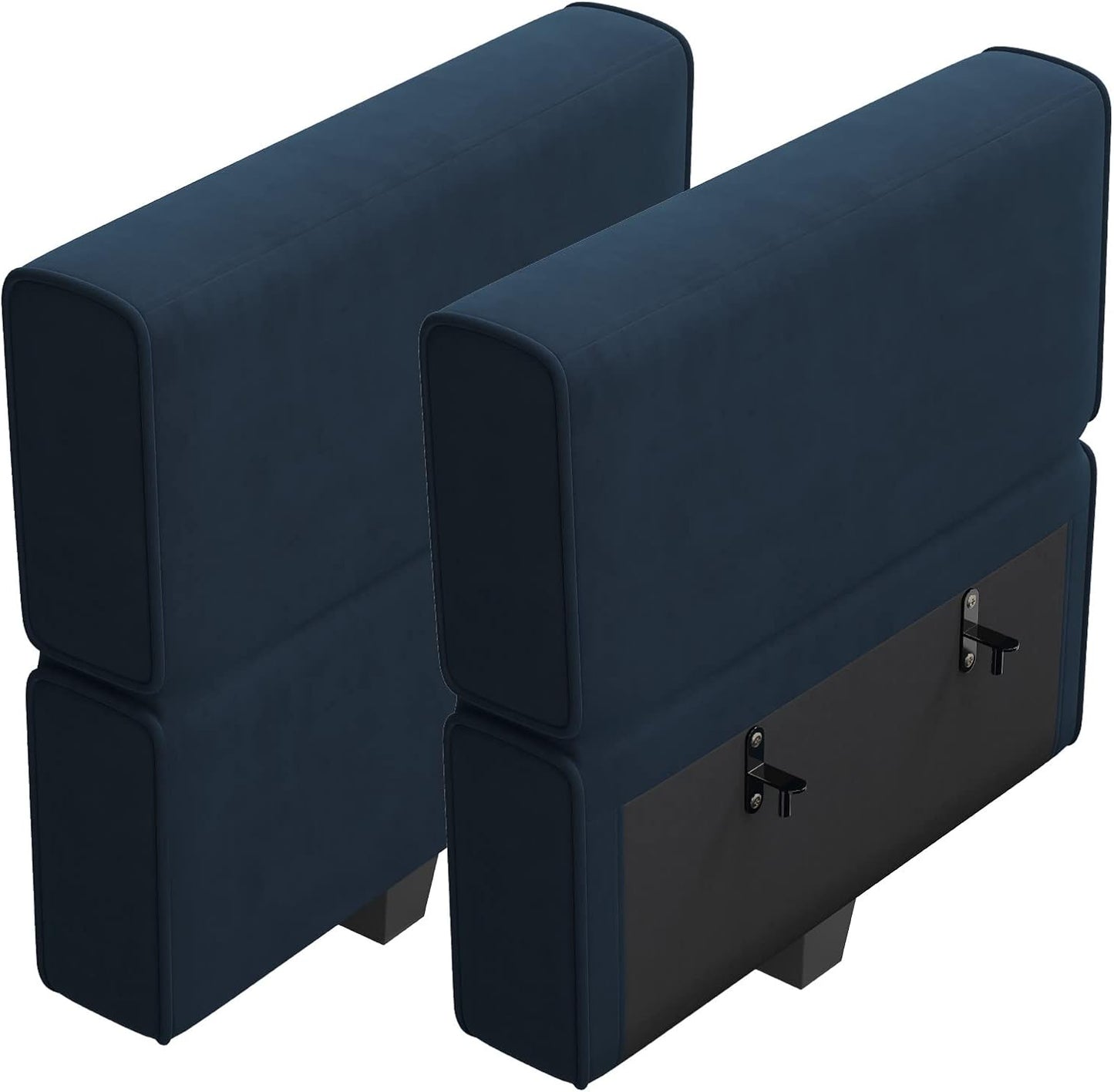 Belffin Modular Sofa Armrest Backrest Module for Modular Sectional Sofa Couch Side Armrest, Backrest Velvet Blue