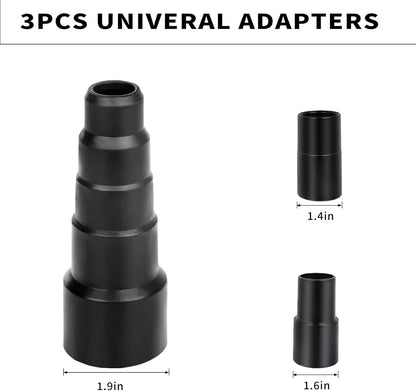 Shop Vac Extractor Attachments with 2-1/2" & 1-7/8" & 1-1/4" Three Adapters Auto Detailing Vacuum Head Extraction Wet Dry Vacuum Vac Extractor Attachment for Upholstery Carpet Car Detailing