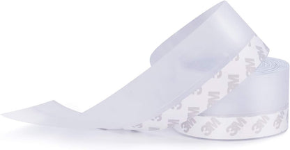 TAROSE Weather Stripping, 33 Feet, Transparent, 45MM, Silicone, Door Seal, Window Seal