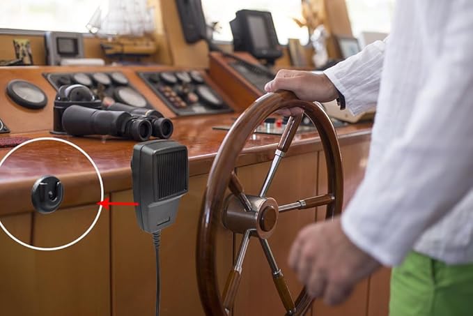 UAYESOK Universal Ham CB Radio Mic Hanger Clip Mount Hook, Mobile Radio Speaker Mic Holder, Portable Car Vehicle Truck Holding Clip for Kenwood Motorola QYT Mobile Transceiver Mic(1 Pack)