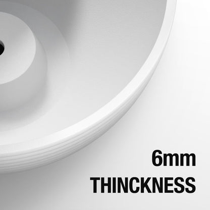 Line Pattern 10 Inch Hanging Planter for Indoor Outdoor Plants, 2 Pack Round Hanging Pots for Plants (White)