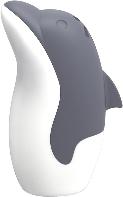 Asltw Upgrade Cute Fridge Deodorizer, Dolphin Fridge Cleaner, Freezer Odor Freshener, Add Baking Soda Reusable Fun Kitchen Gadgets (Grey)