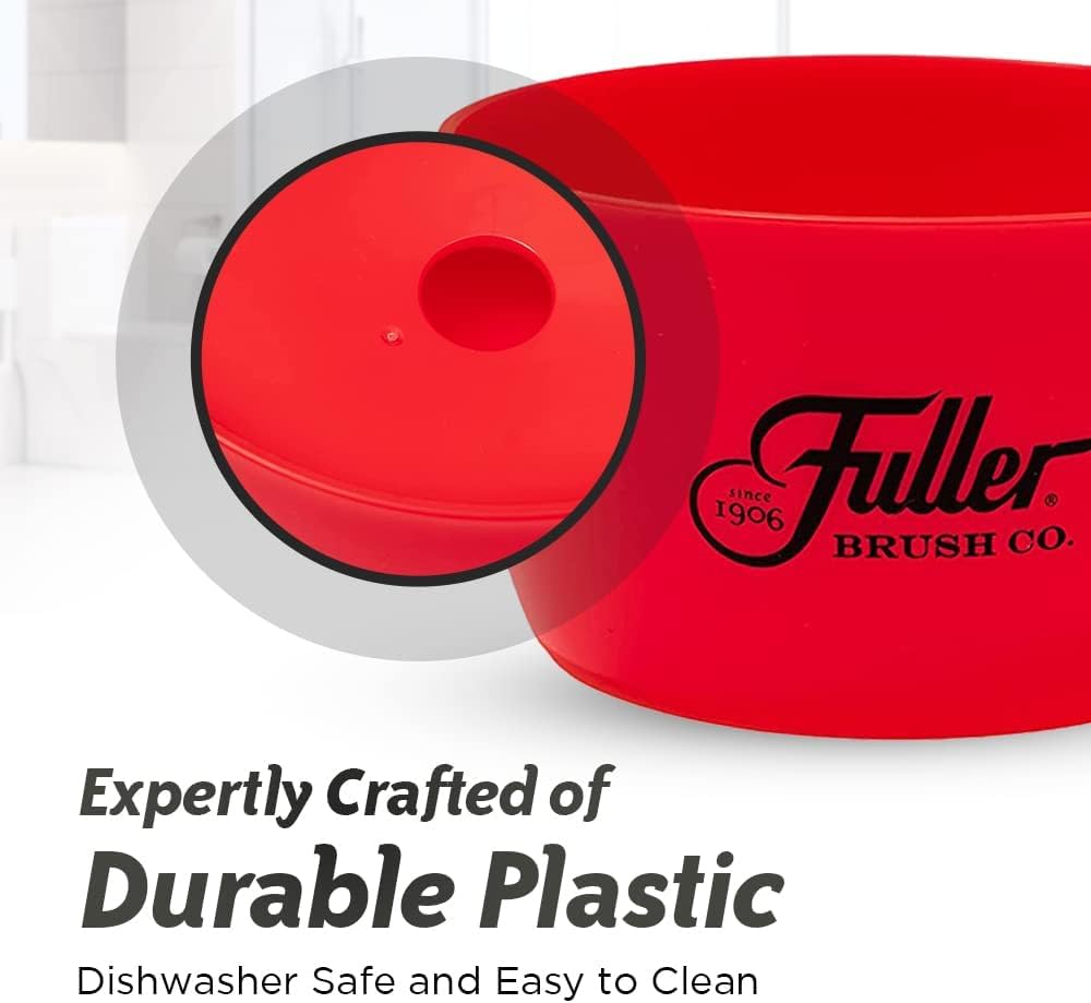 Fuller Brush Handy Holder with Drain Rack – Small Sink Caddy for Organizing Cleaning Sponges & Tools – Removable Drain Tray, Dishwasher Safe – White