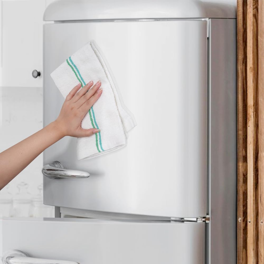 Avalon Towels Terry Bar Mop Towels (Value Pack of 36) Size 16"x19" – Absorbent and Durable, Multipurpose Cleaning Rags, Cotton Cleaning Cloths, Terry Cloth Rags, Reusable Shop Rag