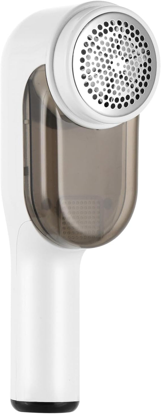 Rechargeable Electric Fabric Shaver Lint Remover with LED Display, Sweater Shaver 2- Speed to Remove Fuzz and Pill for Clothes, Furniture, Couch and Blanket(White)