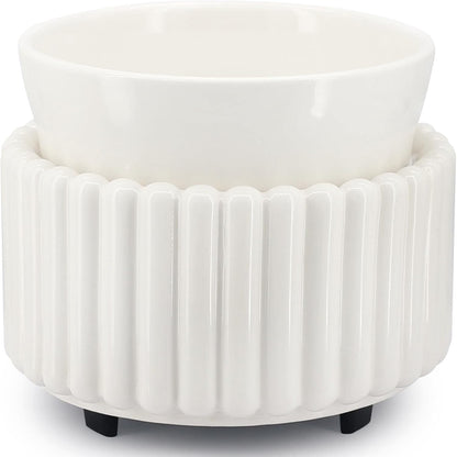 Ceramic Wax Melt Warmer 3-in-1 Candle Wax Warmer for Scented Wax Melter Electric Fragrance Wax Burner for Home Office Bedroom Gift & Decor…