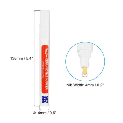 PATIKIL Grout Pen, 4 Pack White Tile Marker Waterproof Grout Sealer Pen Tile Repair Pens Paint Pens for Wall Floor Bathroom Kitchen Refresh