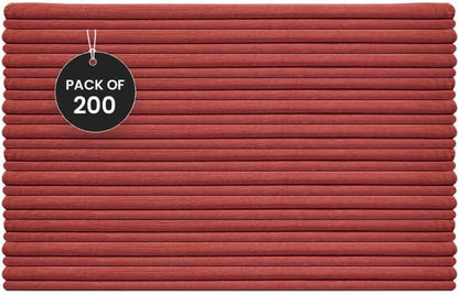 Shop Towels (Red, 200-Pack) - Bulk Cleaning Towel in a Bag, Mechanic Cotton Wipes for Car Maintenance, Auto Mechanics & Garage, Wipe Grease & Oil, Machine Wash & Reusable