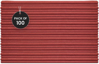 Shop Towels (Red, 100-Pack) - Bulk Cleaning Towel in a Bag, Mechanic Cotton Wipes for Car Maintenance, Auto Mechanics & Garage, Wipe Grease & Oil, Machine Wash & Reusable