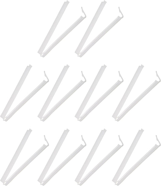 PATIKIL Sealing Clips 4.3 Inch, 10 Pack Reusable Plastic Bag Clip Clamp Sealer for Food Storage Snack Bag Home Kitchen, White