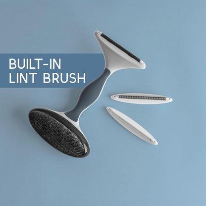 GLEENER Battery-Free 4-in-1 Fabric Shaver & Lint Brush | Ultimate Fuzz Remover | Adjustable Depiller Lint Remover for Clothing & Furniture (Slate Blue)